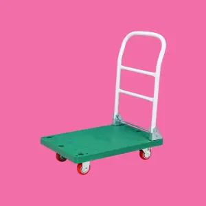 접이식 대차 소형 그린 적색 기본형 (고정2+회전2) 핸드카트