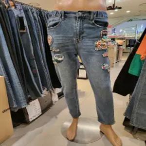 [지프] 와펜 배기 데님 바지 JM2DPM712-1