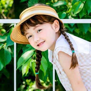 [채니봉봉] 메이 밀짚 썬캡 유아모자