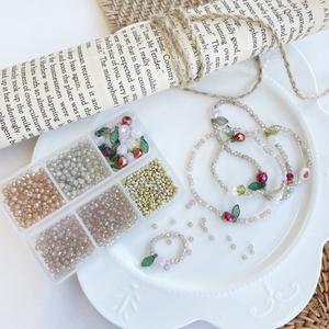 샤론델 크리스탈 비즈팔찌 만들기 세트 과즙팡팡타입 1-20 비즈공예 취미 악세사리 재료