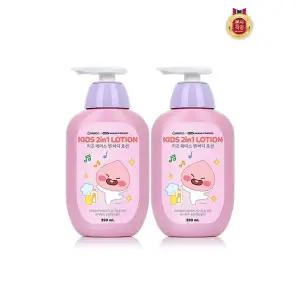 베비언스 카카오 키즈 2in1 페이스 앤 바디로션 어피치(390ml) x 2개