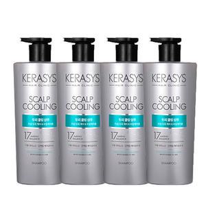 케라시스 헤어클리닉 두피 쿨링 샴푸 600ml x4개