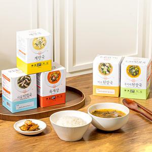 동결건조국 6종 즉석 블럭 미역국 육개장 시래기 해장 계란국 된장국 캠핑 여행 간편식