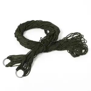 캠핑 그물 침대 해먹 그린 200x80cm 그물침대