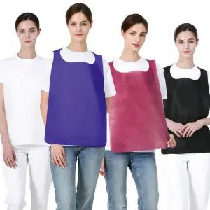 비라이트 컬러 일회용 손님용 업소용 위생 부직포 앞치마 100장(4컬러)