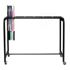 다우리 라켓거치대 프리미엄 배드민턴라켓70개 간편설치 이동식 진열대 보관함