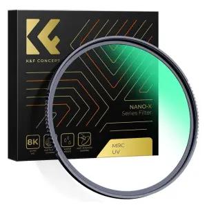 KnF Concept 72mm 슬림 NANO-X MRC UV 필터 8K AGC Japan Glass