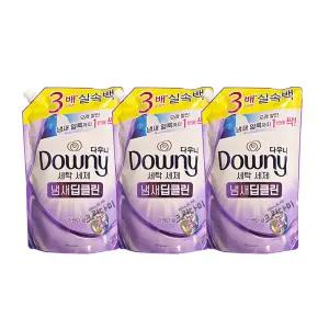 다우니 세탁세제 냄새딥클린 라벤더 클린 리필 1.4L x3개