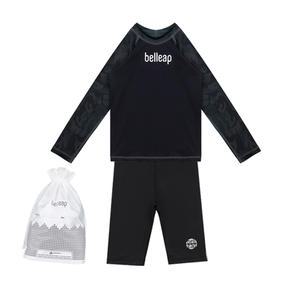 키즈 주니어 남아 래쉬가드세트 긴팔래쉬가드+수영반바지+워터레깅스 상하의세트 어린이 실내수영복 생존수영