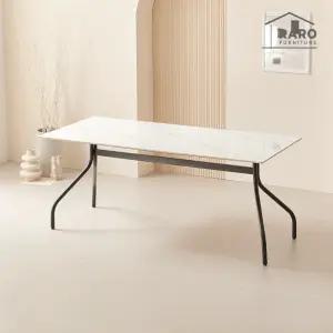 [/착불배송] 하퍼 1800 유광 포세린 통 세라믹 6인 식탁 단품