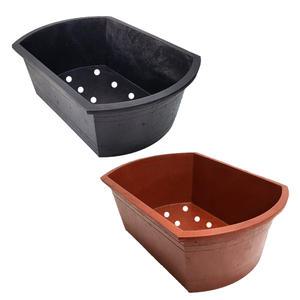 초등학교 텃밭 사각 다라 화분 특대 67x47cm 원예 고무 화분