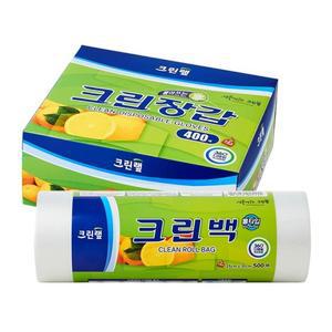 크린장갑 400매+크린롤백 25cm x 35cm(중) 500매