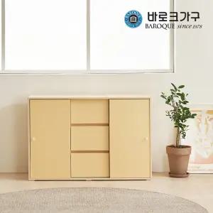 슬링 E0등급 슬라이딩 2도어 1200 서랍 수납장_착불배송