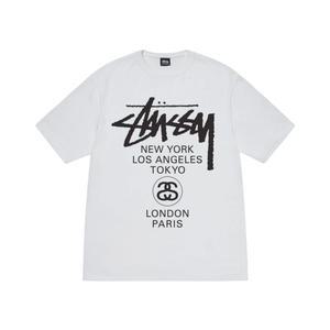 스투시 월드 투어 반팔 티셔츠 화이트 3903962