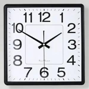 홈컴퍼니 무소음 사각벽시계 33CM