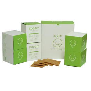 부글리 10BOX 캠핑수세미 세제일체형 뽑아쓰는 주방세제 코팅된 일회용 수세미