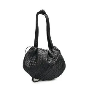 [중고명품] 블랙 인트레치아토 벌브 스몰 토트백