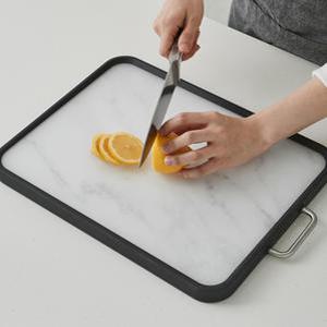 한샘 양면 스텐 도마 블랙