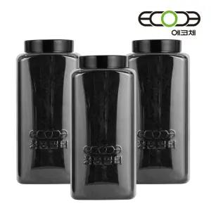 정품 에코체 음식물처리기 활성탄 리필필터 3개 ECC-800 ECC-888 전용
