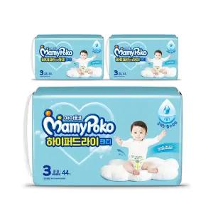 마미포코 하이퍼드라이팬티 남아용, 특대형, 34매, 3팩, 1개