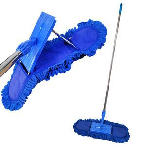 옳은유통 이지리스킹 극세사90cm 고급알루미늄봉120cm세트/ 학교 강당 체육관 바닥 청소 밀대 막대 물걸레