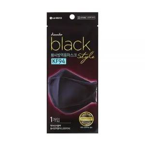 LG 에어워셔 플러스 블랙 황사마스크 KF94 40개