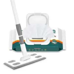 [리벤스] 막대걸레+물걸레 청소포(캡형) 30매