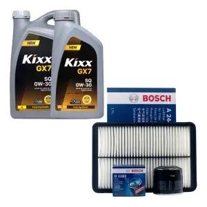 올뉴K7 2.4 가솔린 엔진오일 킥스 GX7 0W30 5리터 보쉬 오일필터 에어필터