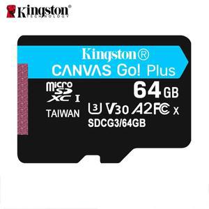 킹스턴 캔버스 Go 플러스 MicroSD 카드 고속 4K 메모리 스마트폰용 64GB 128GB 256GB 512GB UHS-1 A2