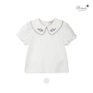 [대구백화점] [페리미츠] 여아 카라 자수 반팔 블라우스(P2521T158)