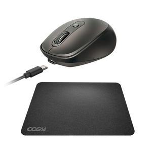 코시 충전식 무소음 블루투스 마우스 (미니패드 포함) M2176BTMP C타입 충전 조용한 마우스 패키지 세트