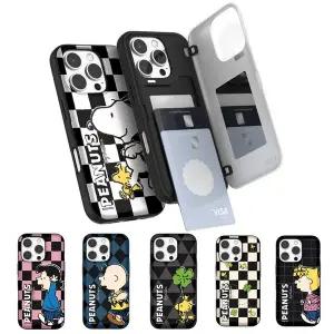 갤럭시 S26 S25 S24 S23 S22 S21 울트라 플러스 카드수납 케이스 자석도어 범퍼 정품 스누피 런