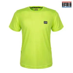 스프리스 남성 와펜 반팔 티셔츠 형광그린