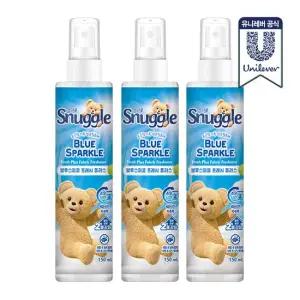 섬유탈취제 블루스파클 프레시플러스 150ml 3개