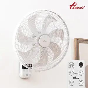 [한일] 벽걸이선풍기 리모컨 업소 저소음 사무실 벽선풍기