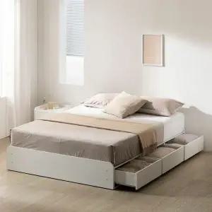 인터데코 빅수납 무헤드 침대 (퀸) 필로우탑매트 TP177