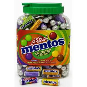멘토스 미니 1.7kg (10g x 170입) | 과일맛 사탕 개별포장 대용량 벌크 휴대 간편 간식