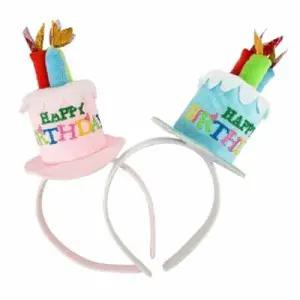 (색상랜덤) 생일케익 머리띠/기념일/생일/기념/파티/이벤트/생파/헤어/밴드/주인공/행사/축하/사진/케이크