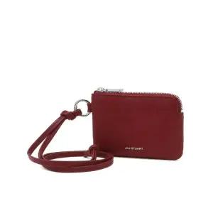 [롯데백화점]질스튜어트 [선물포장][카드홀더] 체리레드 가죽 지퍼 파우치 홀더 JAHO5F541R3