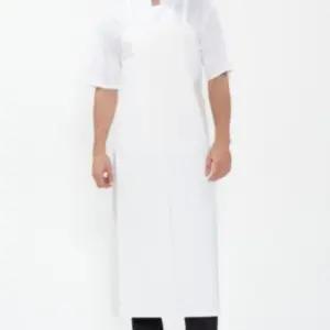 화이트 양면 방수앞치마 H형앞치마 우레탄앞치마 롱/앞치마/업소용/방수/작업용/우레탄/식당/롱앞치마