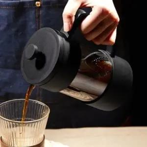 커피콩프렌치프레스1L내열유리커피추출기