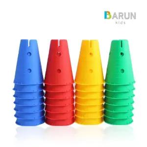 바른키즈 멀티짐 원탑 칼라콘 허들콘/수업용/꼬깔/학교/체육/용품/경기용콘/허들용콘/허들/농구/훈련콘