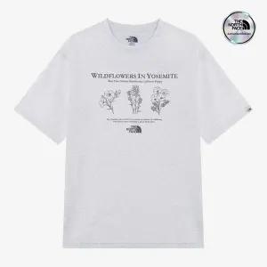 [노스페이스] [노스페이스 공식] NT7UR23M 화이트라벨 플라워 EX 반팔 라운드티_OATMEAL