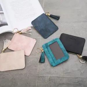 테슬 포인트 여성 반지갑 미니 컬러 카드 지폐 포켓 데일리지갑 예쁜지갑 무지지갑