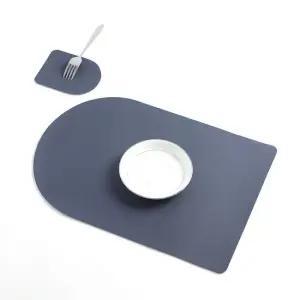 모던홈 양면 가죽 식탁매트+컵받침 데코매트 주방매트 다용도매트 식탁테이블매트 가죽식탁매트