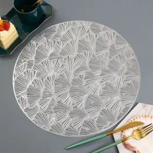 테이블데코 원형 식탁매트 2p 실버 주방 테이블매트 주방매트 다용도매트 식탁테이블매트