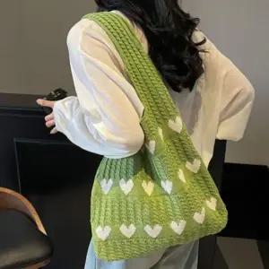 여성 데일리 네트백 니트백 미니 가방 하트 숄더백 쇼퍼백 호보백 여성크로스백