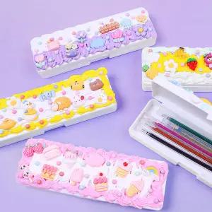 DIY 데코덴 필통 만들기 세트 필통 꾸미기 파츠 학원 필통