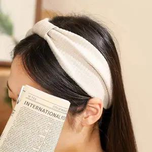 [콩심팥심]엔젤슈슈 리본 골지 터번 헤어밴드 와이드 머리띠