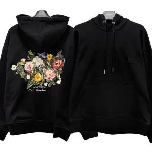 [명품] 우영미 25FW 플라워 백로고 후드티 후디 블랙 W253TS36 723B